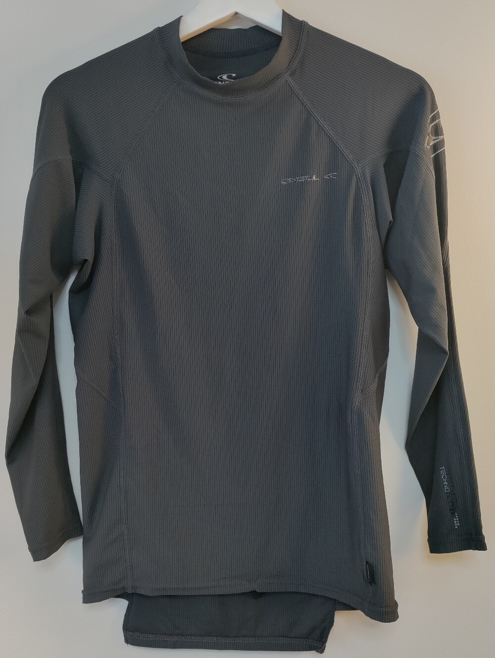 O'Neill Basic Slim Fit Grey Rash Guard Swim Tee Men's Size L